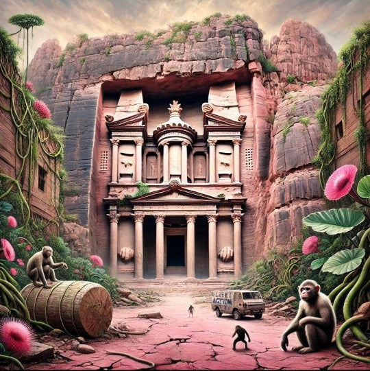 "Monkey Rebellion in Petra"